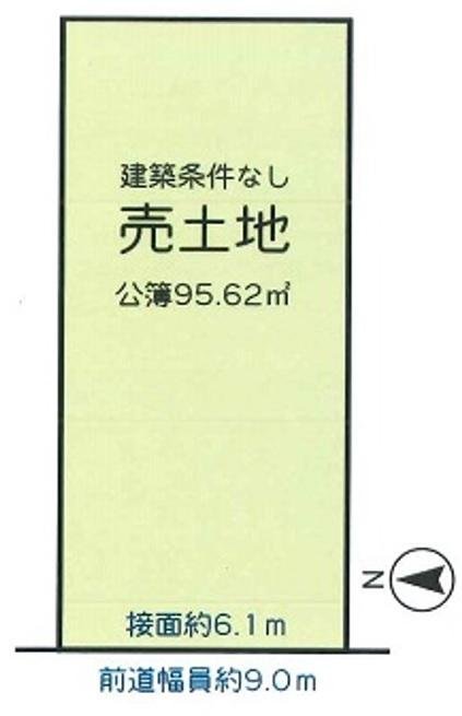 京都市伏見区醍醐南端山町売土地敷地図